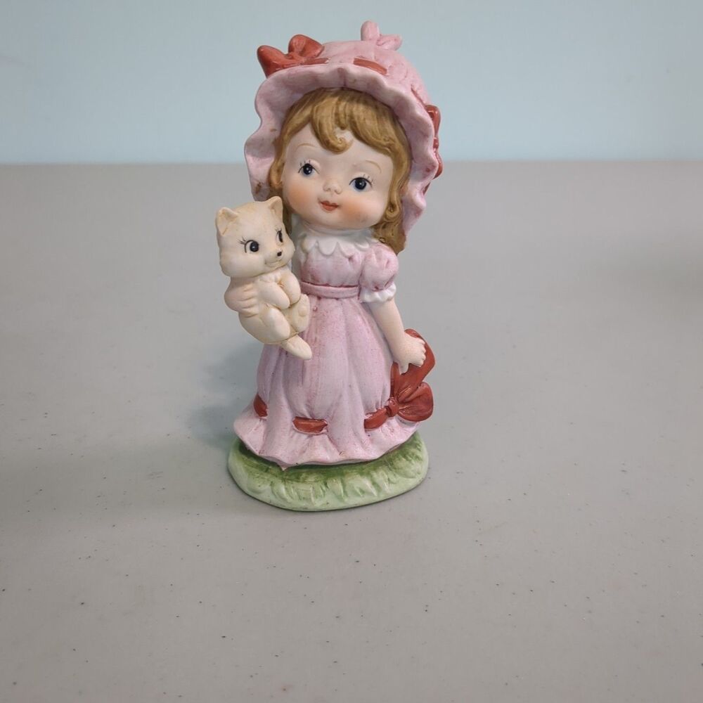 Vintage Royal Crown Ceramic/Porcelain Girl With Dog Figurine